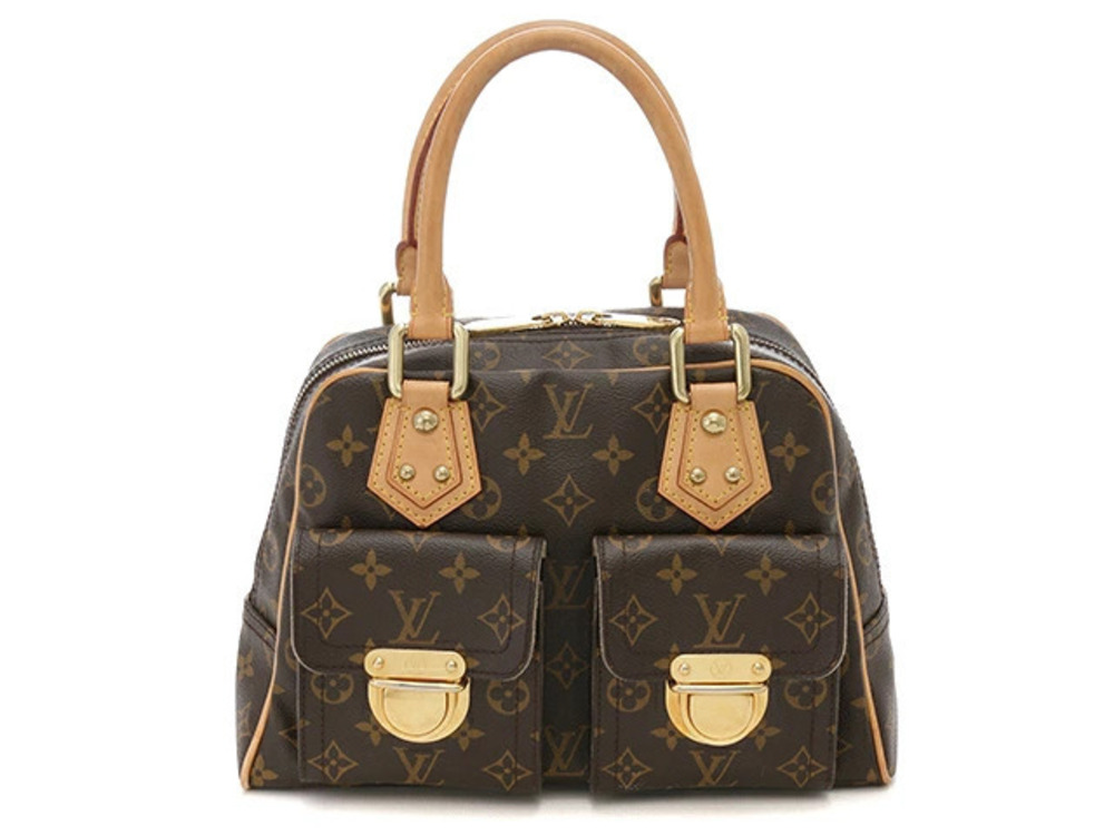 Louis Vuitton Monogram Bag Manhattan Handbag Brown